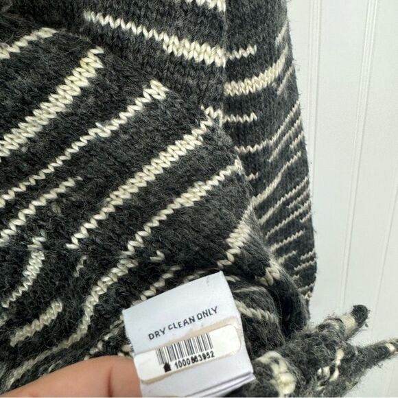 525 America Sweater XS Gray Black Cozy Warm Knit Chunky Long Sleeve Fall Casual - Picture 10 of 11